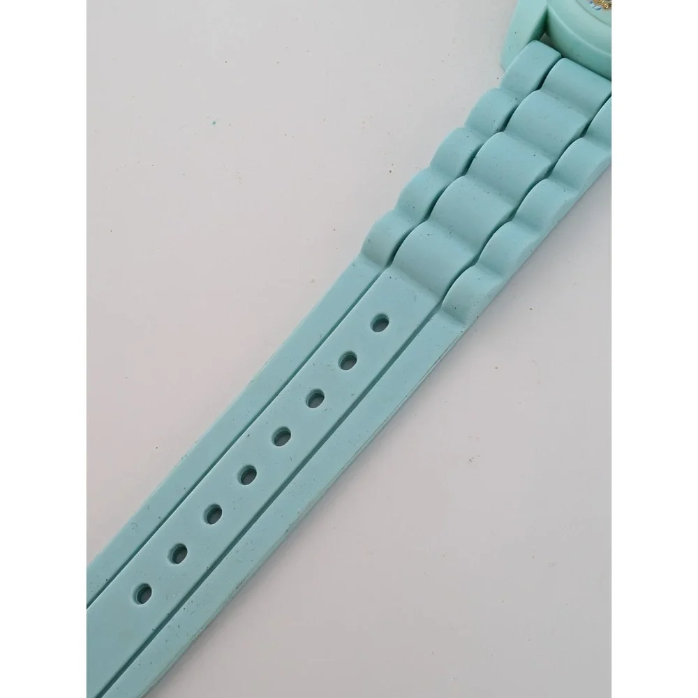 Owl Watch Women 40mm Case Teal Silicone‎ Band- New Battery